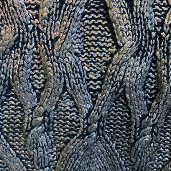 Narciso Rodriguez Design Nation Black Gunmetal Silver Knit Sweater Size XS - Picture 3 of 8